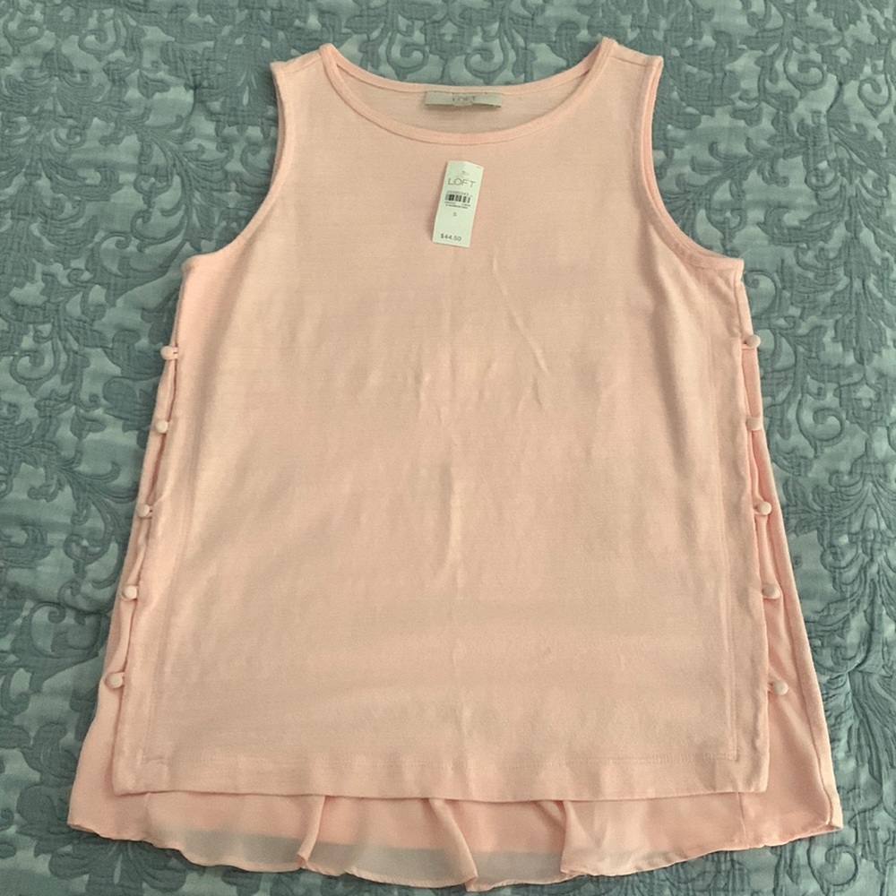 LOFT pink top in size S